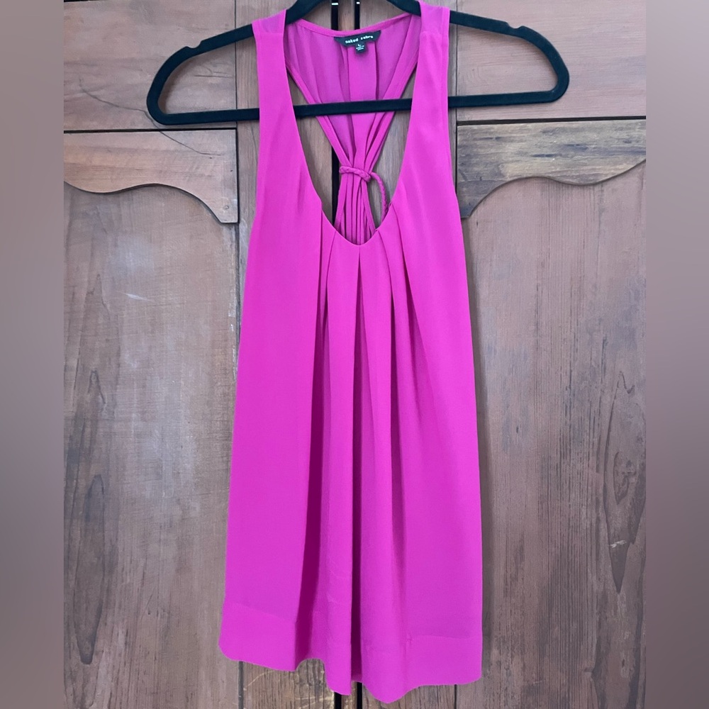 Naked Zebra Fuchsia Sleeveless Top